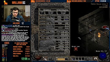 Diablo 2 - Hell Necro Speedrun AKA FARMING ZOD RUNE FROM NIGHTMARE COUNTESS