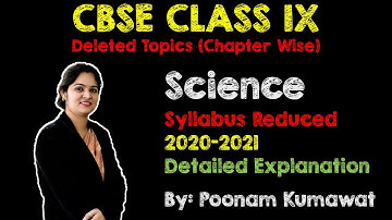CBSE Class 9 Revised/Reduced Syllabus 2020 - 2021 | Deleted Chapters/Topics for Biology