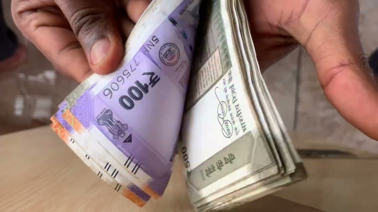 Cash counting 100000 rupees Asmr May 17, 2025