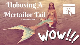 Mertailor Tail Unboxing + Mermaiding Clips| Mermaid Analise