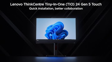 Lenovo ThinkCentre Tiny-In-One 24 Gen 5 Touch Monitor : Quick installation, better collaboration