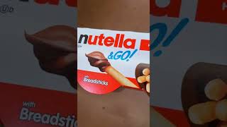 Nutella & Go with breadsticks #nutella #breadsticks #yummy #love #chocolate #hazelnut #shorts