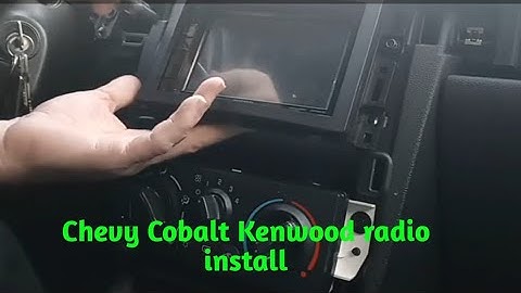 Chevy Cobalt Kenwood stereo installation