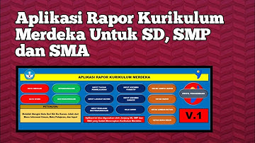 Aplikasi Rapor Kurikulum Merdeka Berbasis Excel