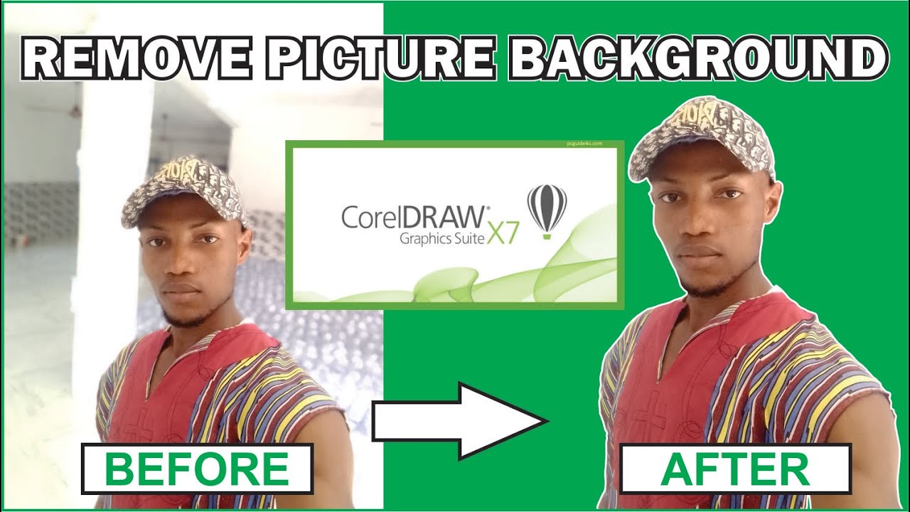How to change picture background using Corel draw x7|picture background ...