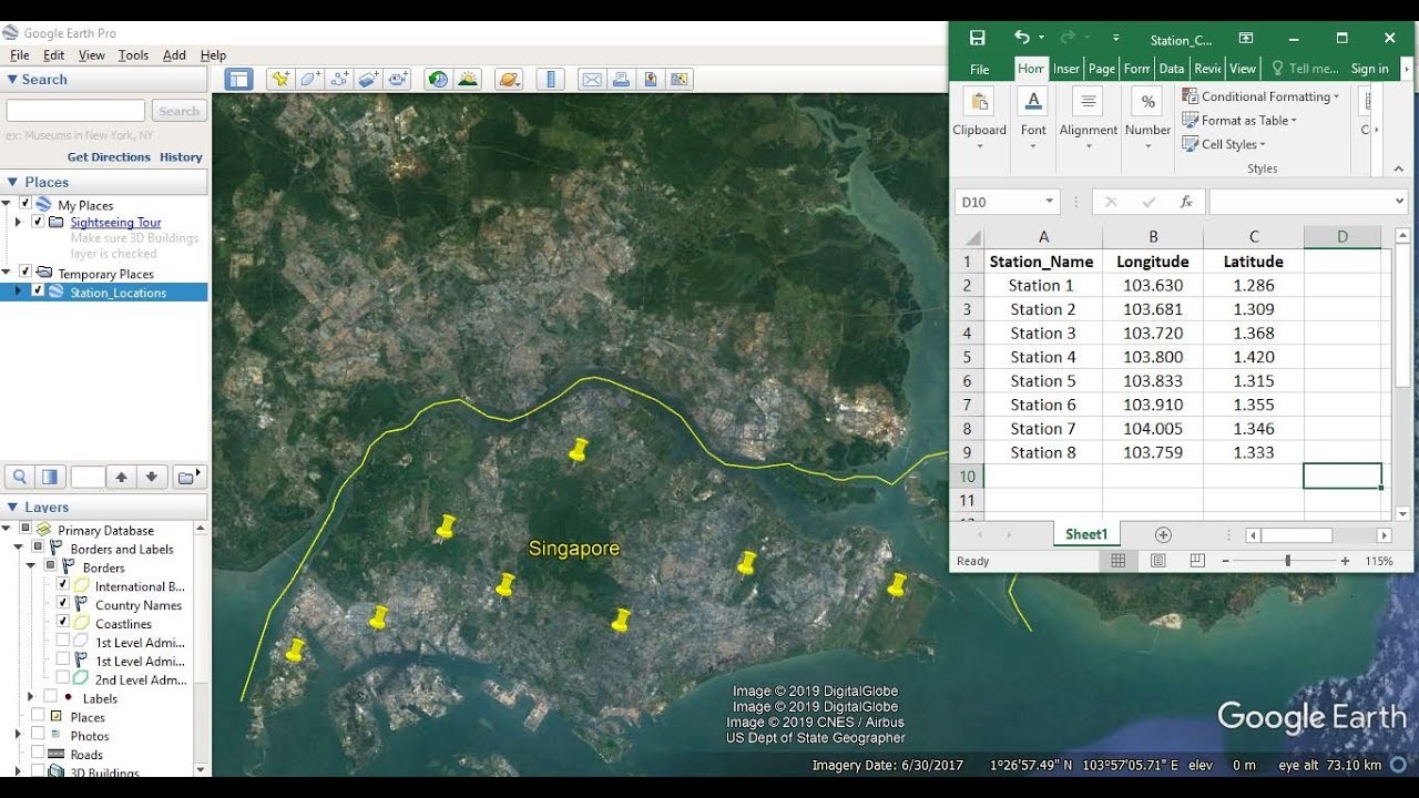 Importing Excel Coordinates to ArcMap and Plotting