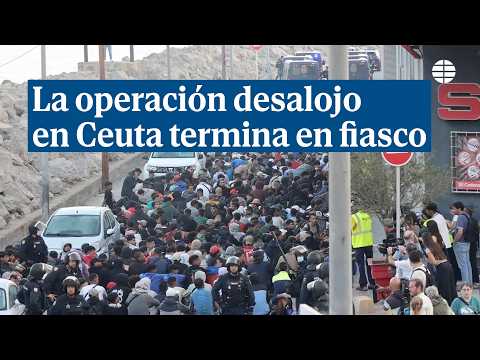 El intento de desalojar las playas del Trampolín y de Benítez en Ceuta concluye en fiasco