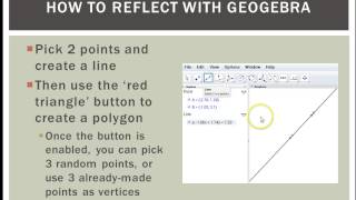 Intro to Reflections and Reflecting in GeoGebra