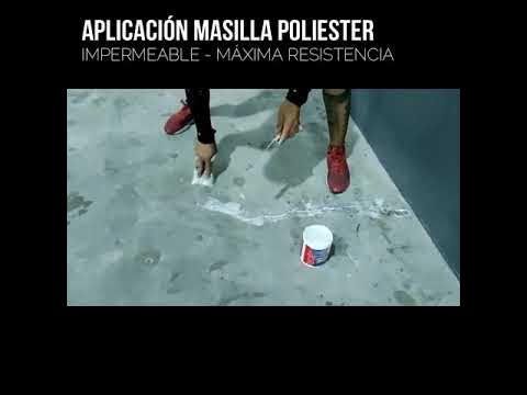 Epinturas - Es hora de Pintar - Cómo esmaltar una bañera en 5 pasos: 1-  Tapar con masilla de poliester los posibles desperfectos. 2- Una vez seca  la masilla hemos de lijar