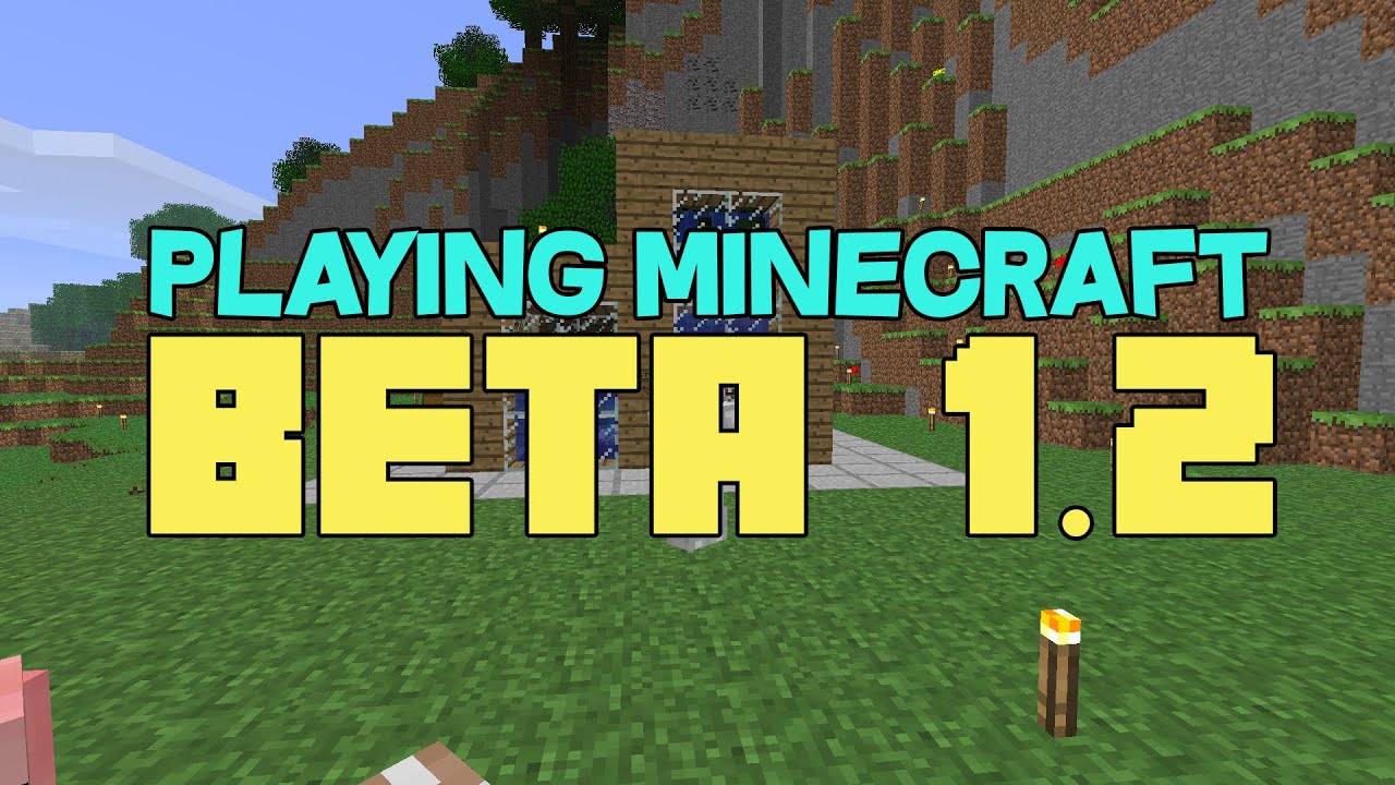 Playing Minecraft Beta 1.2 - YouTube