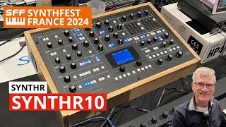 SYNTHR10 Polyphonic Analog Synthesizer (Prototype) First Look & Sounds | SynthFest France 2024