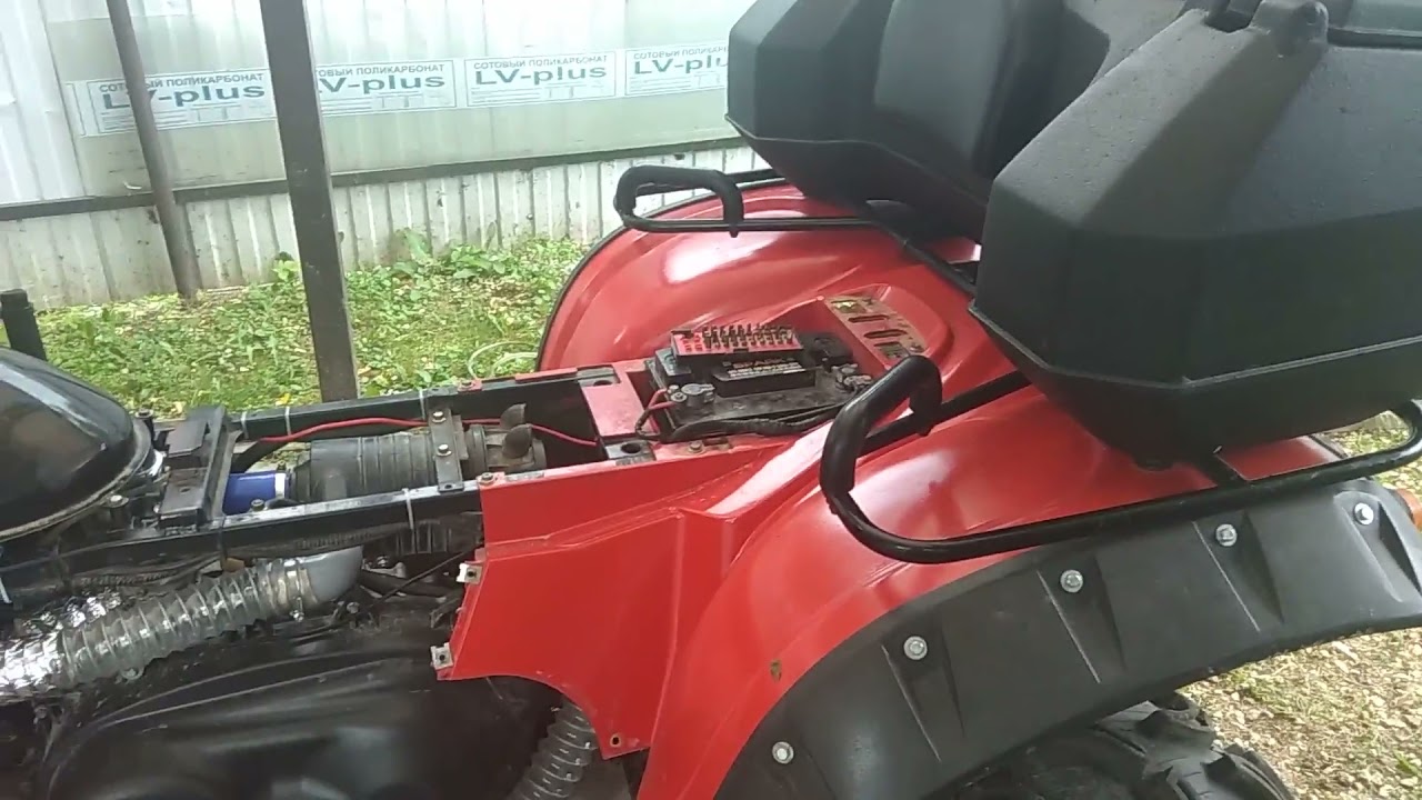 стелс 500gt с карбюратором от палариса - YouTube