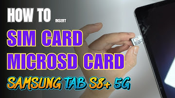 How to Install a SIM Card to Samsung Galaxy Tab S8+ 5G