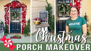 2021 Christmas 🎄 Front Porch Makeover | Outdoor Christmas Decorations  | Christmas DIY Decor