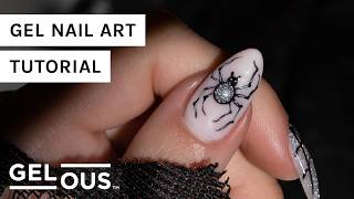 How To Paint A Spooky 3D Halloween Spider Manicure | Gel Nail Art Tutorial | Gelous Gel Nail Polish screenshot 2
