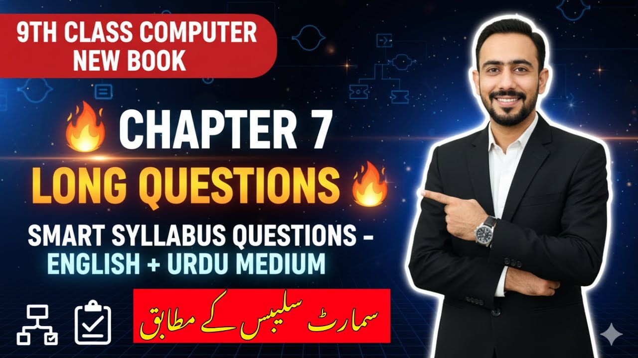 9th Class Computer Chapter 7 Long Questions | Computational Thinking | Smart Syllabus 2026