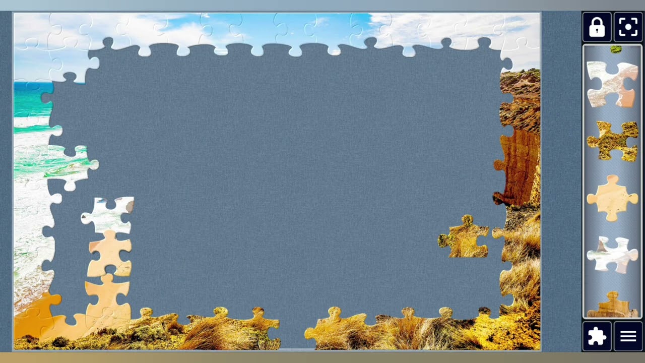 Beautiful Coastline+Ocean+sky//jigsaw puzzles craft 🧩🧩//Amazing puzzles Art 🧩🧩//puzzles collection//