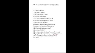 Calicut university fourth semester macro economics important questions #calicutuniversity #economics