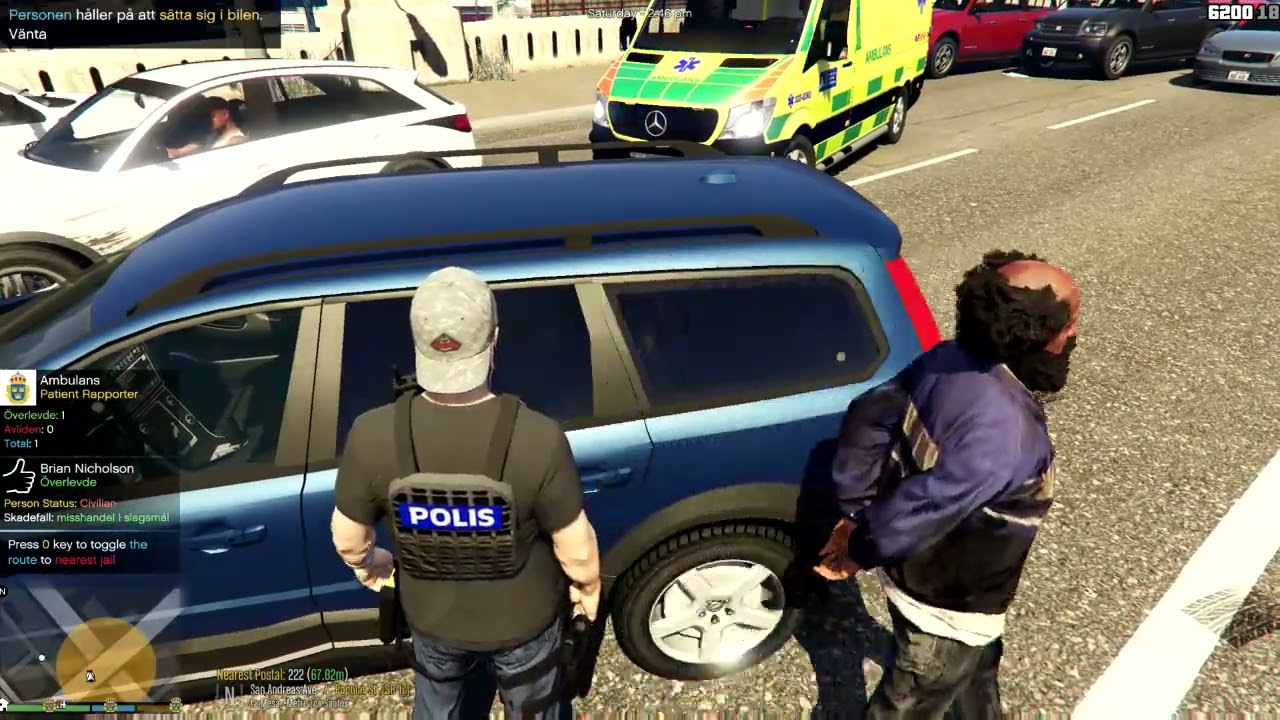 Sista avsnittet av säsong 1 del 10 lspdfr svensk polis i gta 5 civil enhet igen xc70 ny outfitt