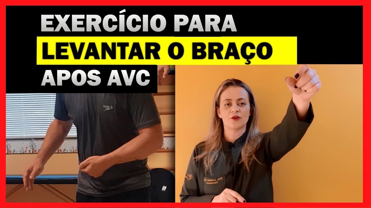 EXERCÍCIO PARA LEVANTAR O BRAÇO ESTICADO APÓS AVC - YouTube