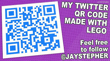 My Twitter QR Code In LEGO Tiles