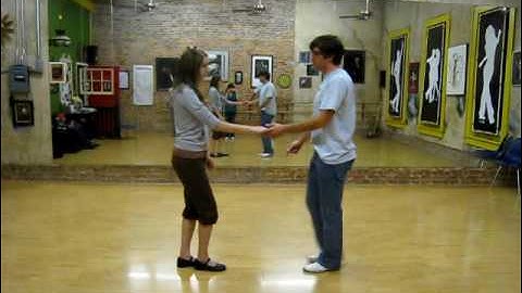 west coast swing, push break, tuck turn after starter