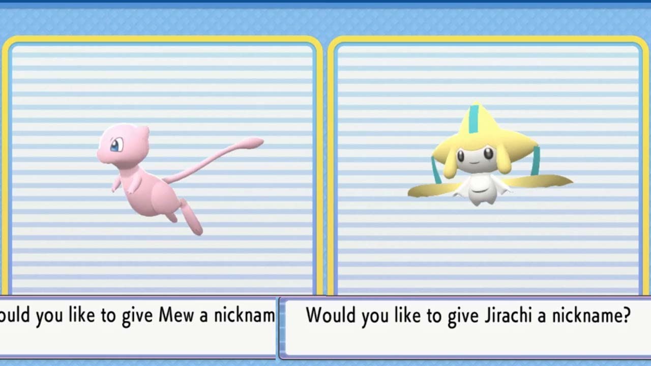 FREE Mew and JIrachi + Bonus Clip Pokemon Brilliant Diamond Yuzu