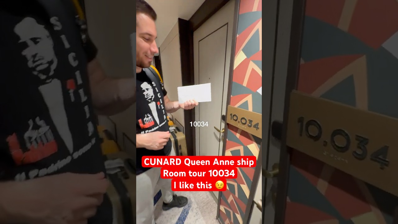 Inside cabin - Room tour - CUNARD Queen Anne ship #ship #shorts #room #cruise #best #like  ✔️ #181