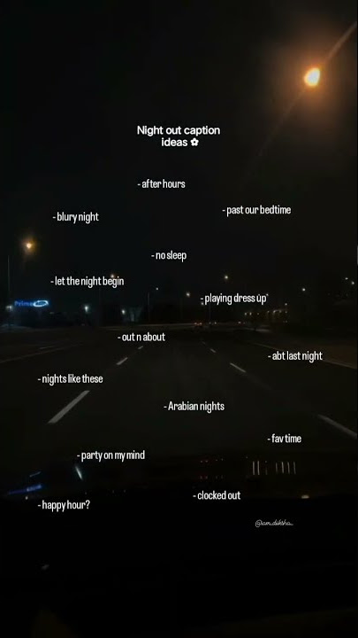 ide caption untuk keluar malam ❤️