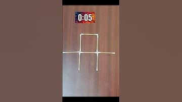 Make 2 Squares by moving 2 sticks 😎 solved ✔️ #challenge #shorts #puzzle