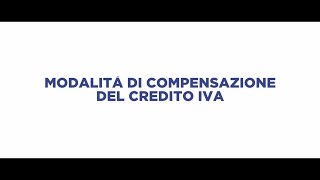 Modalità Di Compensazione Del Credito Iva