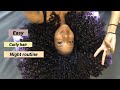 super quick curly hair night + morning routine | Laurscurls