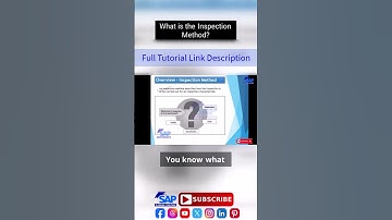 What is the Inspection Method | SAP QM Master Data | SAP QM Inspection Method | SAP Courses For Free