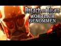 Attack On Titan Opening 1 Wörtlich Genommen Parodie Cover