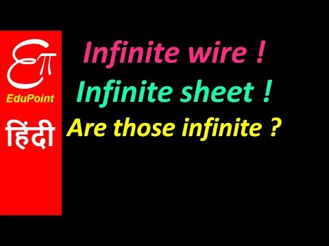 Infinite Wire and Infinite Sheet ? video in HINDI | EduPoint - Infinite Wire and Infinite Sheet ? video in HINDI | EduPoint