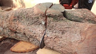 Witness Firsthand Process of Cutting Giant Tree Trunk in Half by Genius Boy: Crazy Woodworking Skill by Woodworking Ideas 9,309 views 3 months ago 32 minutes