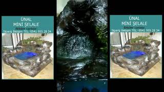 Masa Üstü Mini Şelale El Yapımı Evde Kendi Yapım Oda Içinde Şırıl Şırıl Su Sesi