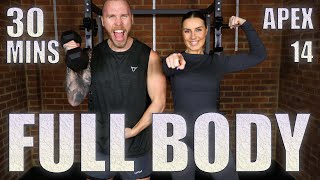 30 Min FULL BODY COMPOUND WORKOUT With Dumbbells | Burn Calories | Build Muscle | APEX14