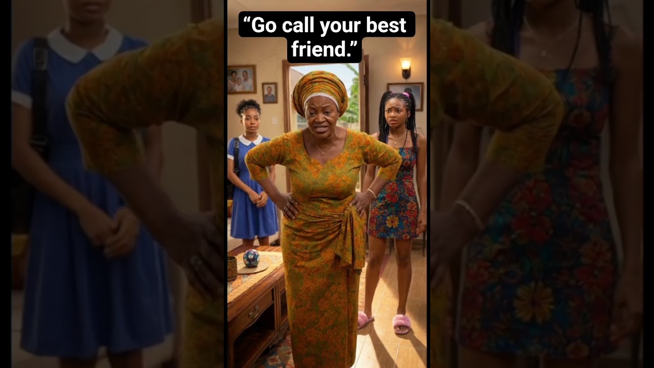 Tolu said 'Call your best friend.' Grandma chased her. #ToLuAndGrandma #comedy#viral