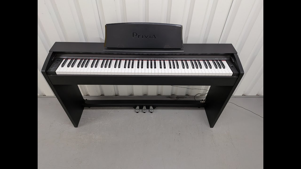 Casio Privia PX-735 Compact slimline Digital Piano in satin black