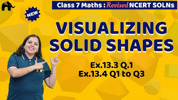 Visualizing Solid Shapes Class 7 Maths | Revised NCERT Solutions | Chapter 13 Exercise 13.3, 13.4
