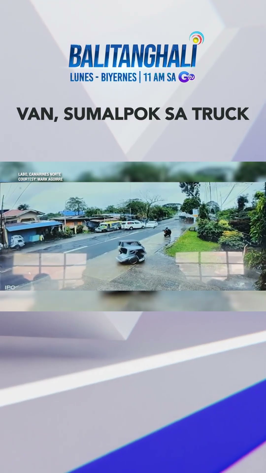 Van, sumalpok sa kasalubong na truck nang mag-overtake; Parehong driver, sugatan | Balitanghali
