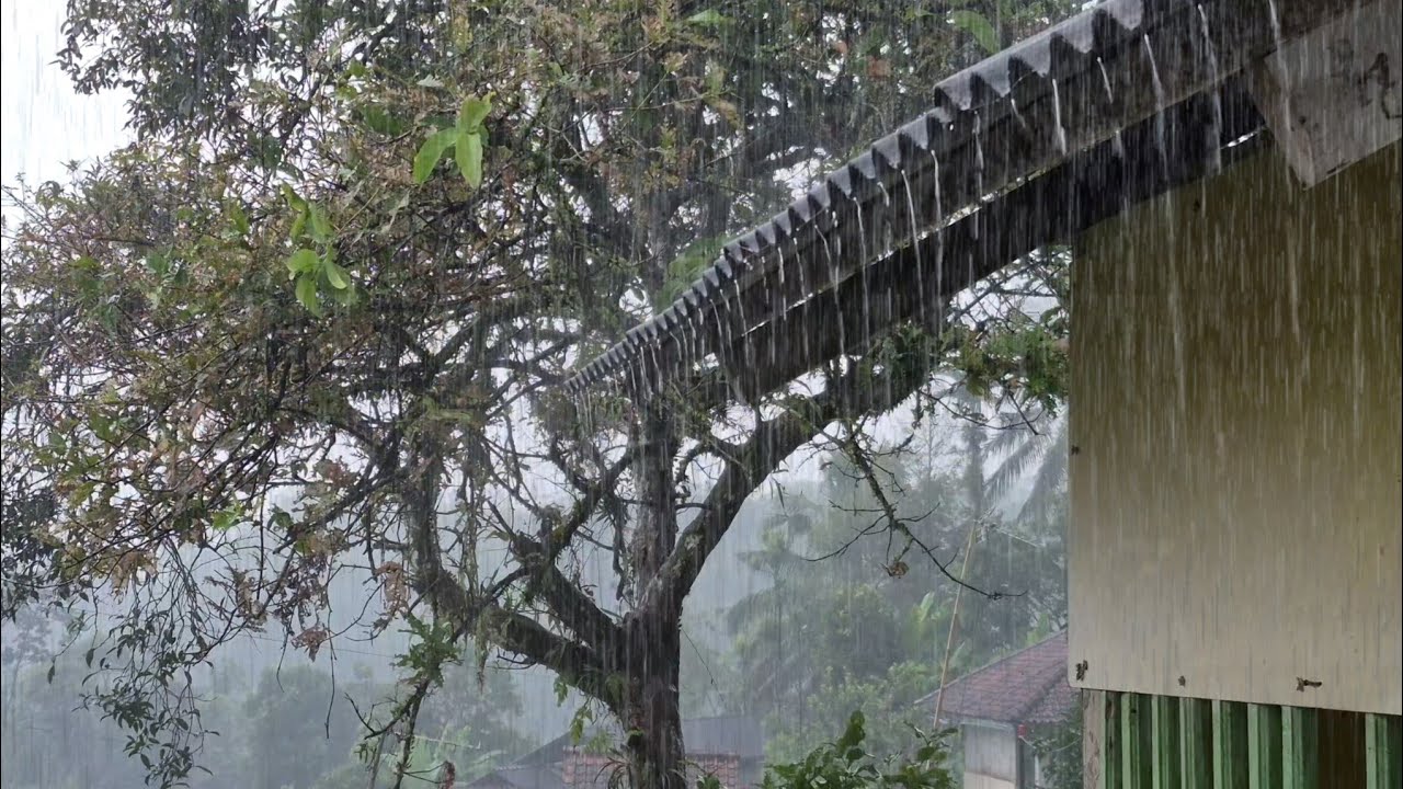 Rain Sounds for Sleeping | Nonstop Heavy Rain for Deep Sleep & Relaxation (1,5Hours)