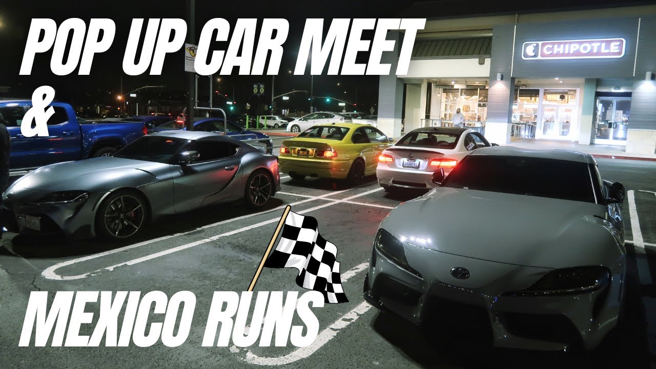 FUN RUNS W/ HELLCAT!!! | Beyond City Limits Pop Up Car Meet - YouTube