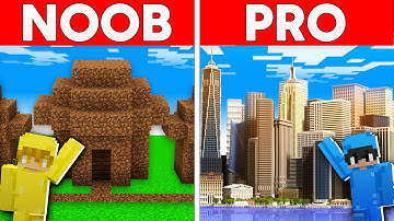 NOOB vs HACKER: I Cheated In A MEGA CITY Build Challenge!