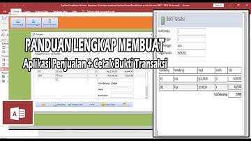 Aplikasi Penjualan dan cetak Bukti Transaksi Menggunakan Microsoft Acces