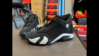 Air Jordan 14 Black White On Feet Review