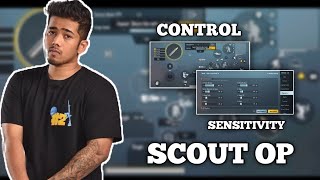 UPDATE 2.1 SCOUT CONTROL LAYOUT CODE AND SENSITIVITY CODE BGMI 4 FINGER LAYOUT STAR RAJ BGMI