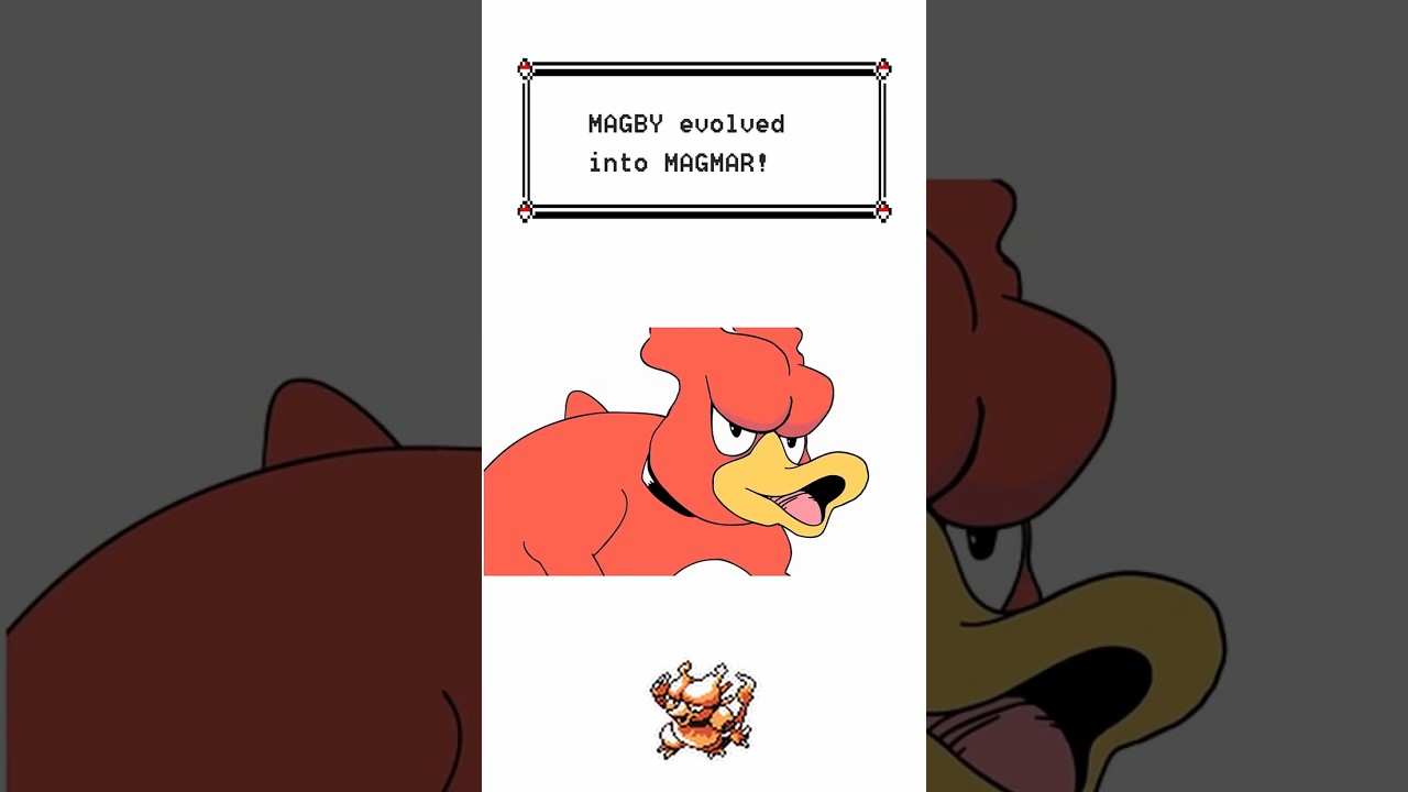 Magmar Evolves Into Magmortar - Pokemon Evolution Animation