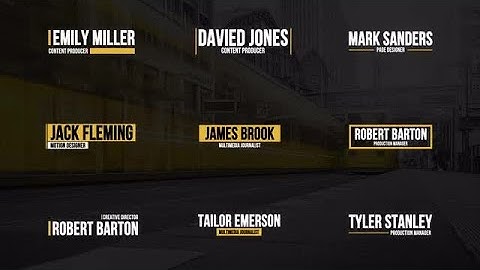 Modern Lower Thirds Motion Graphics Templates